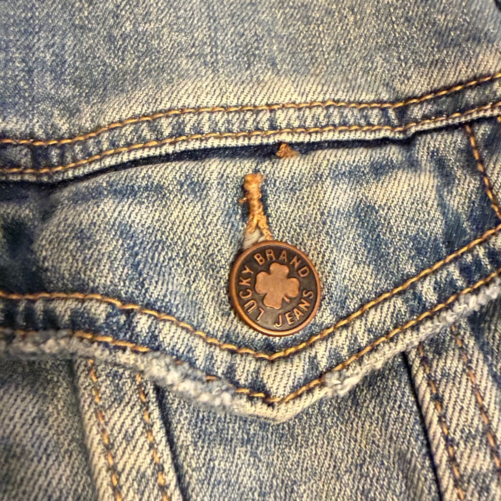 Lucky Brand Women's Light Blue Jean Jacket - Picture 3 of 4
